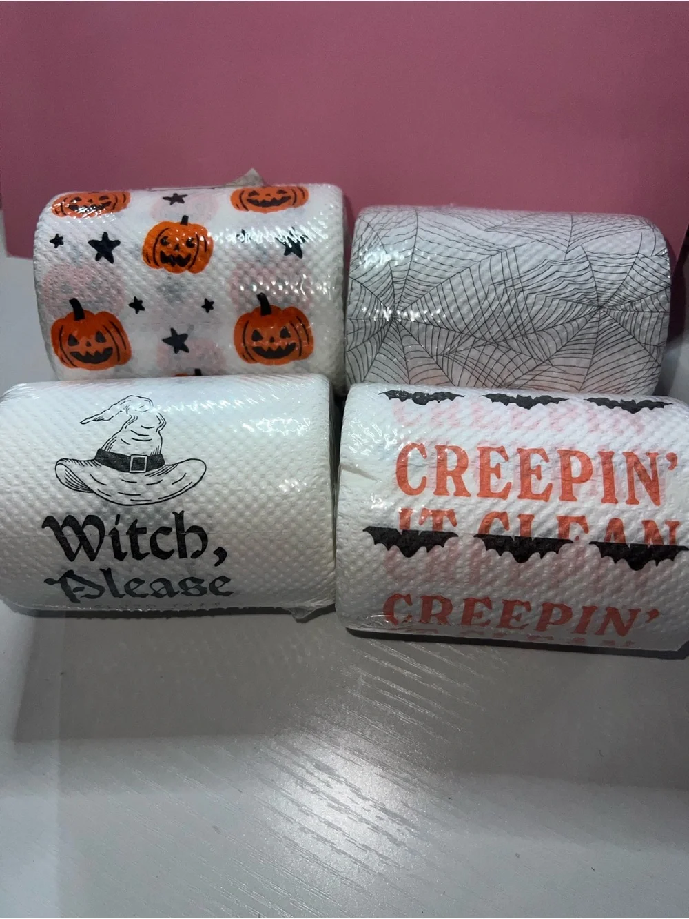 Target Halloween Paper Towels - Orange, Black, White